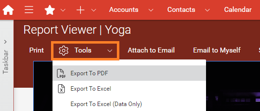 PDF export