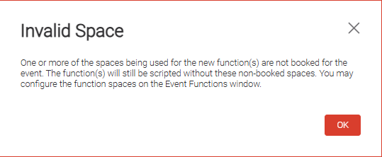 Invalid space